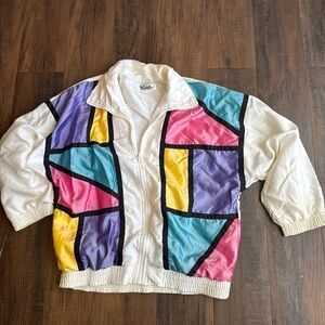 Vintage 90s Slade Colorblock Windbreaker Jacket